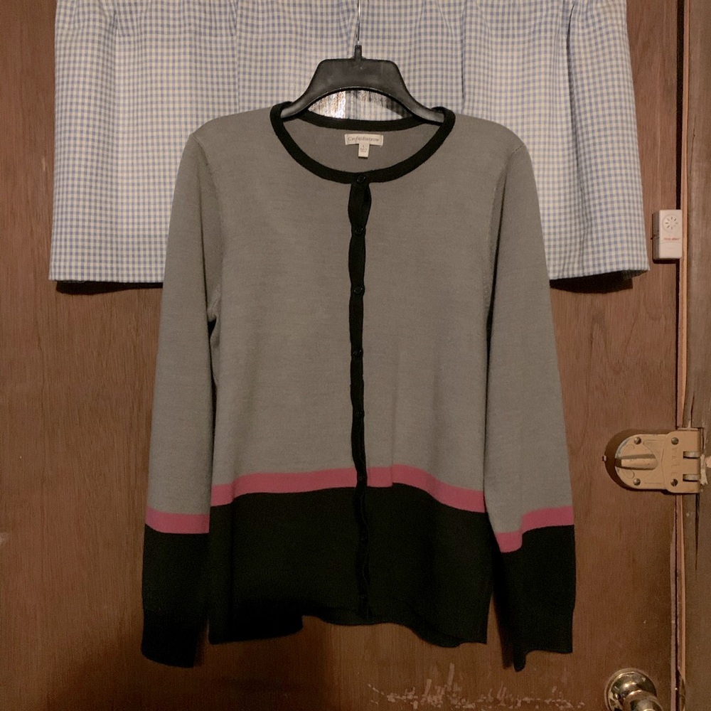 Croft and Barrow Colorblock Cardigan